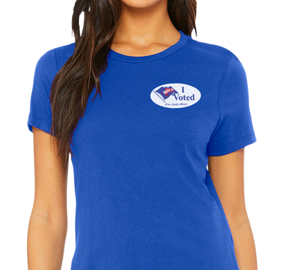 Ladies T-Shirt, Royal (100% cotton)