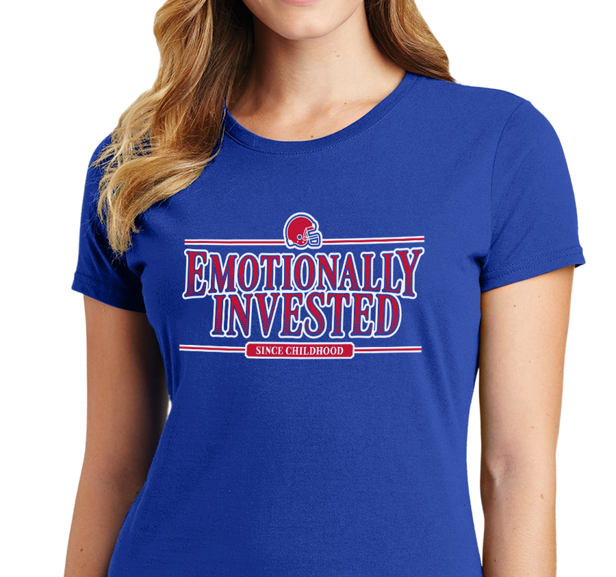 Ladies T-Shirt, Royal (100% cotton)