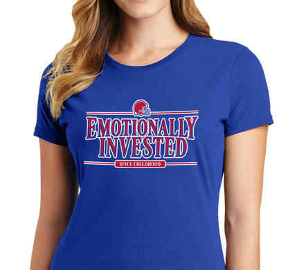 Ladies T-Shirt, Royal (100% cotton)