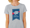 Ladies T-Shirt, Athletic Heather (90% cotton, 10% polyester)