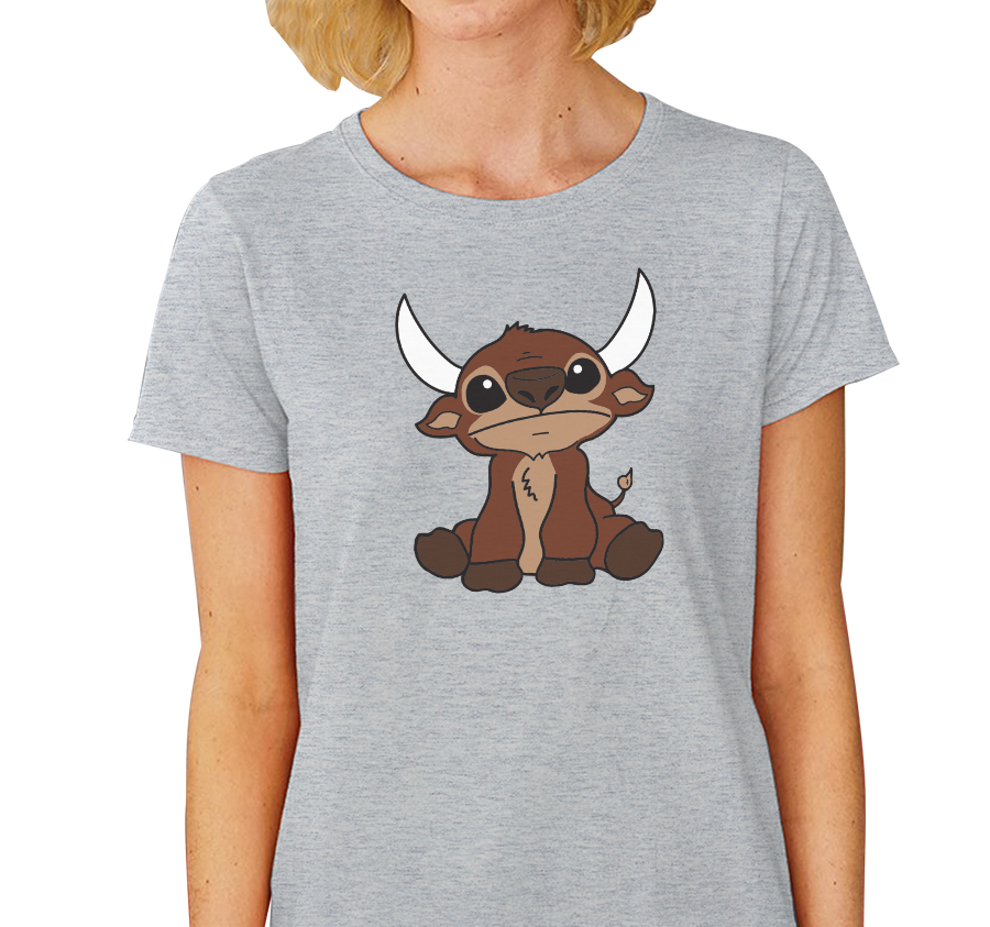 Ladies T-Shirt, Heather Gray (100% cotton)