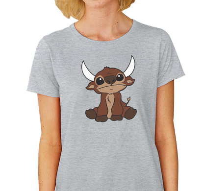 Ladies T-Shirt, Heather Gray (100% cotton)