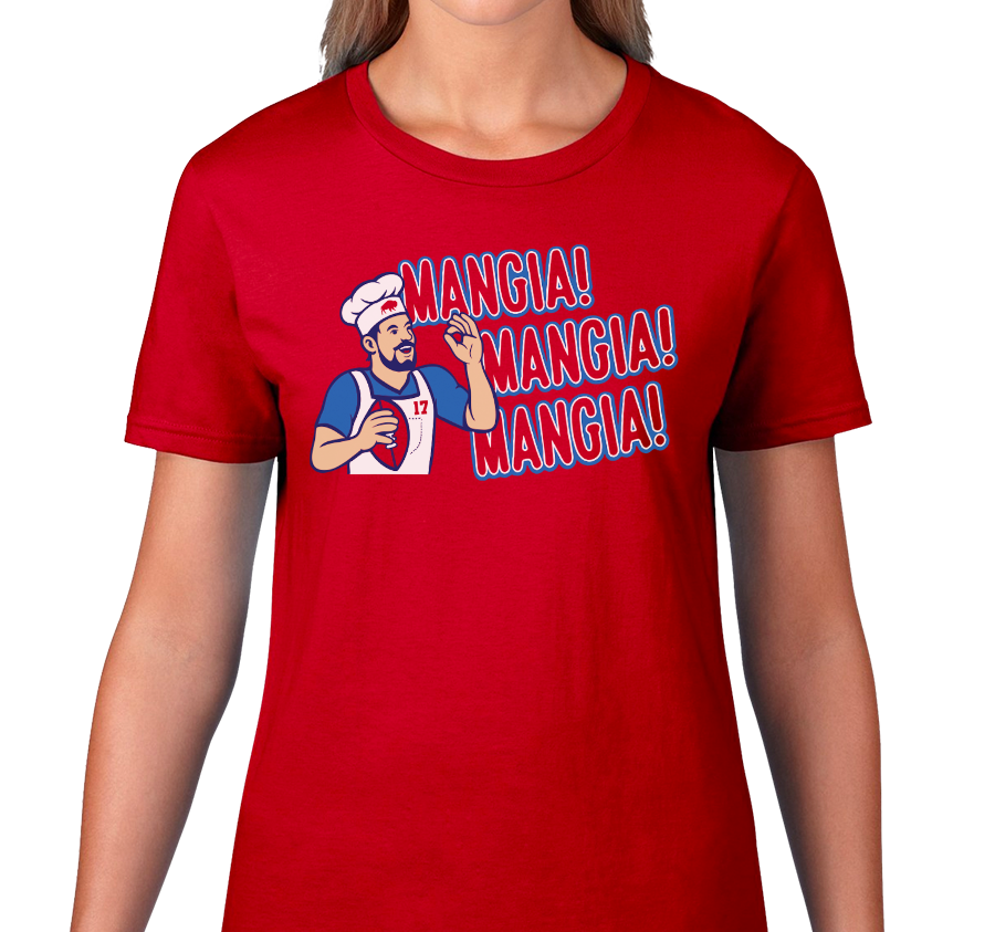 Ladies T-Shirt, Red (100% cotton)