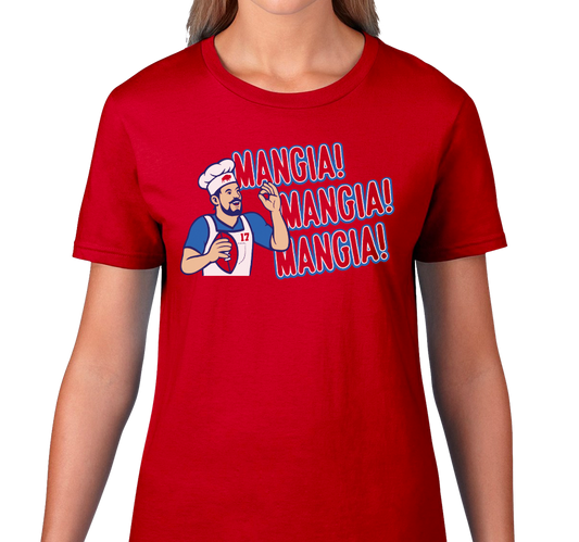Ladies T-Shirt, Red (100% cotton)