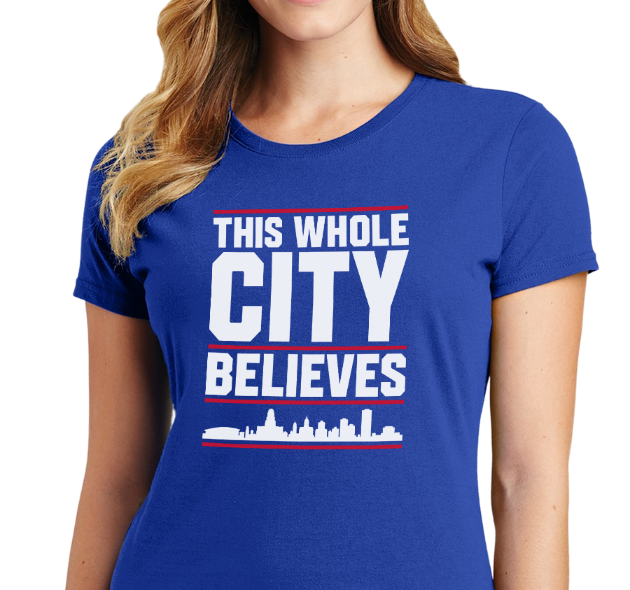 Ladies T-Shirt, Royal (100% cotton)