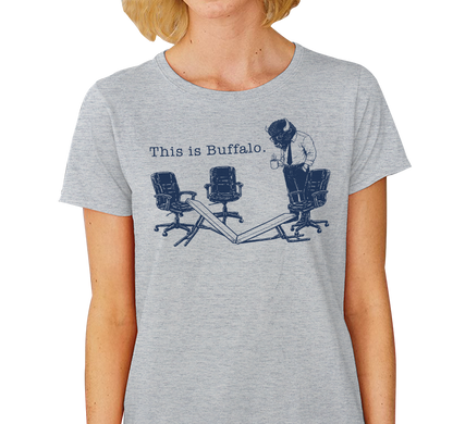 Ladies T-Shirt, Athletic Heather (90% cotton, 10% polyester)