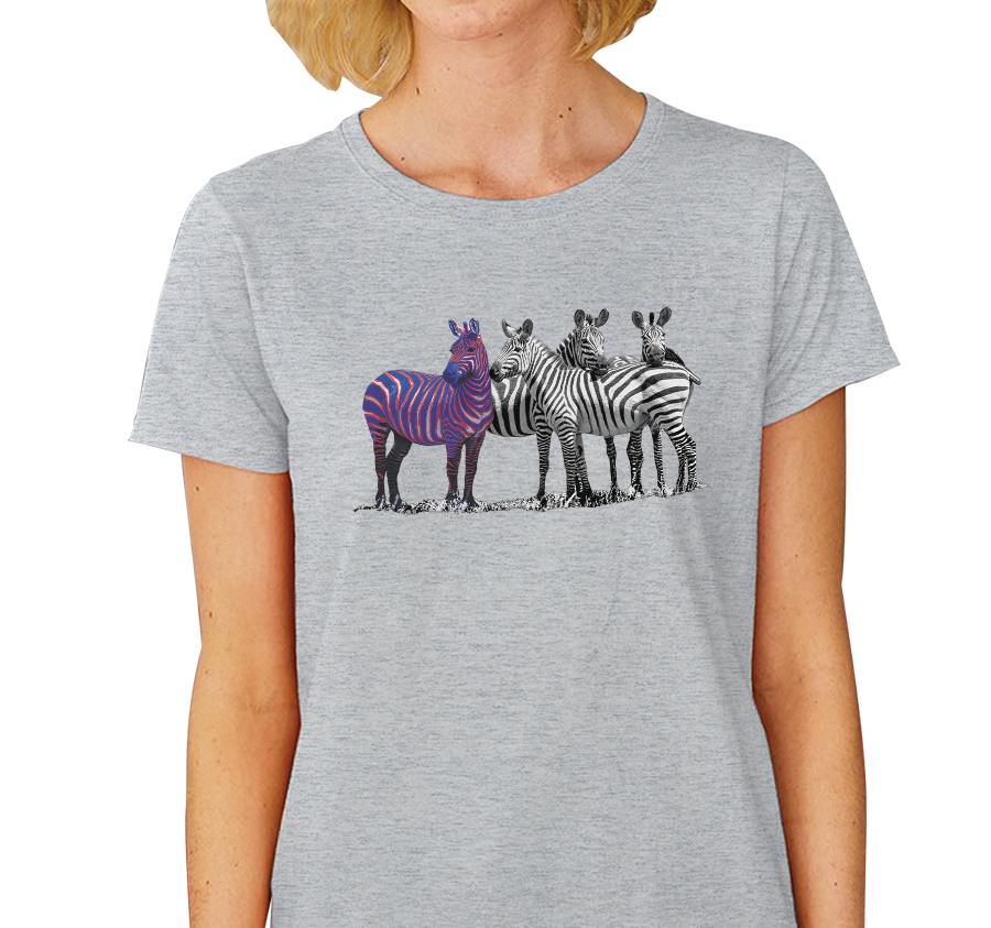 Ladies T-Shirt, Heather Gray (100% cotton)