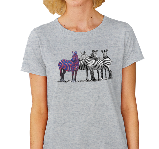 Ladies T-Shirt, Heather Gray (100% cotton)