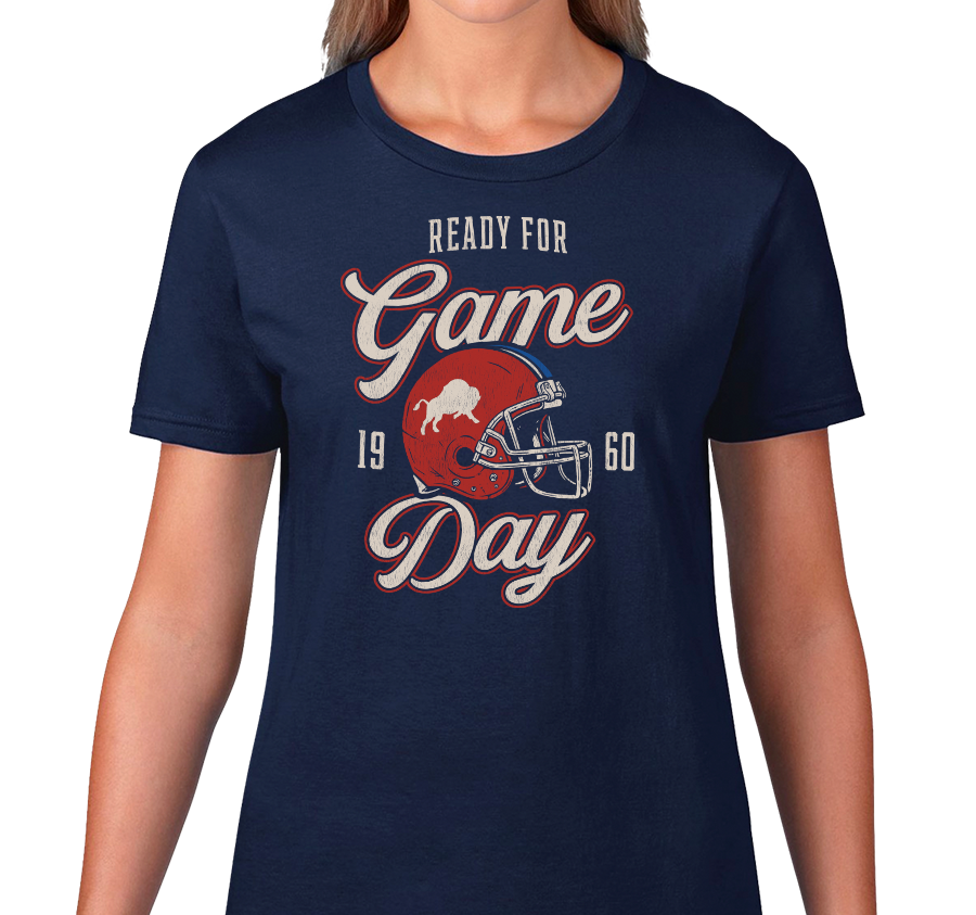 Ladies T-Shirt, Navy (100% cotton)