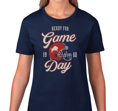 Ladies T-Shirt, Navy (100% cotton)