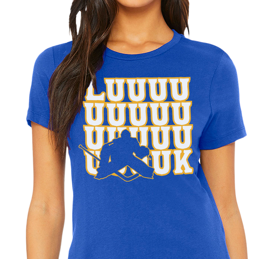 Ladies T-Shirt, Royal (100% cotton)
