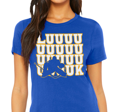 Ladies T-Shirt, Royal (100% cotton)