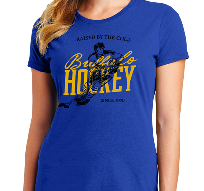 Ladies T-Shirt, Royal (100% cotton)