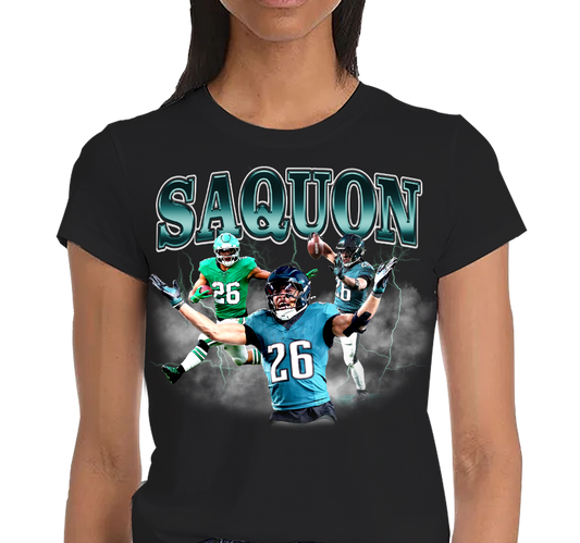 "Saquon Collage" Ladies T-Shirt