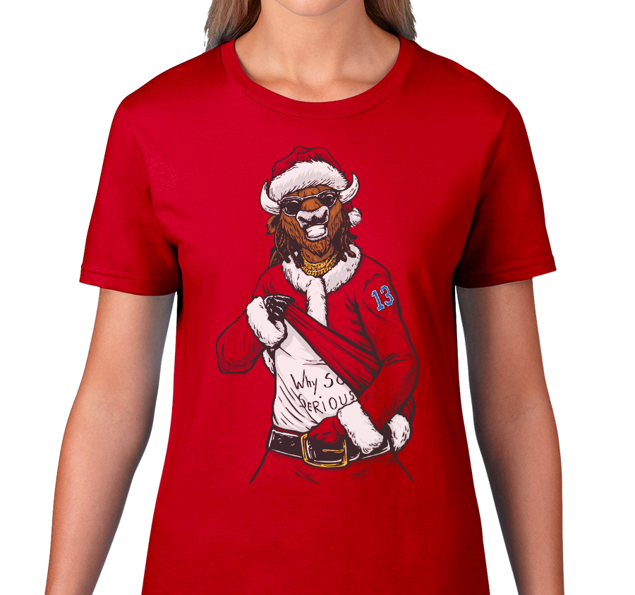 Ladies T-Shirt, Red (100% cotton)