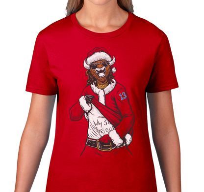 Ladies T-Shirt, Red (100% cotton)