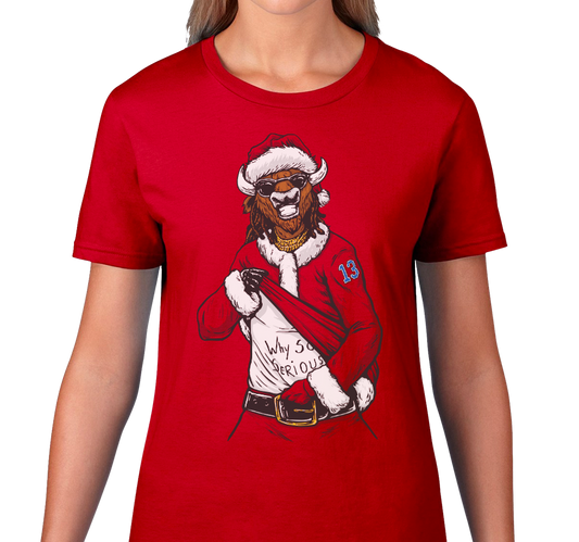 Ladies T-Shirt, Red (100% cotton)