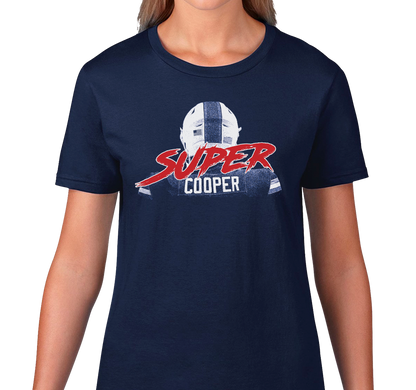 Ladies T-Shirt, Navy (100% cotton)