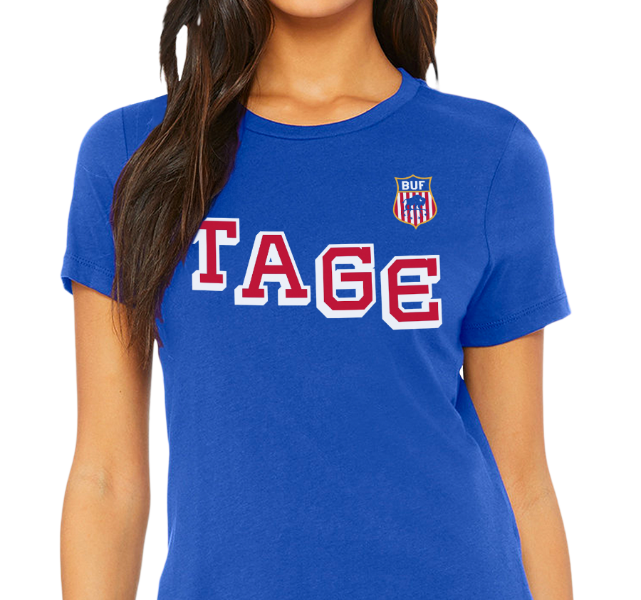 Ladies T-Shirt, Royal (100% cotton)