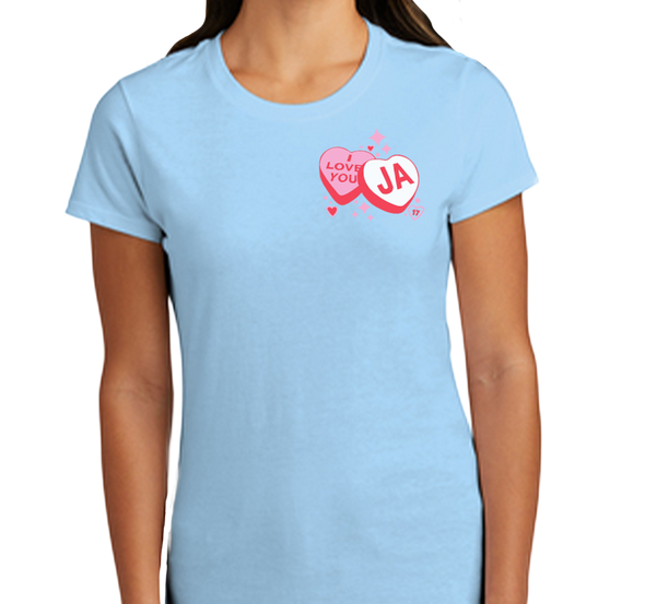 Ladies T-Shirt, Light Blue (100% cotton)