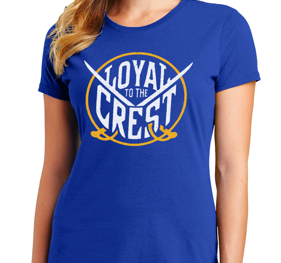 Ladies T-Shirt, Royal (100% cotton)