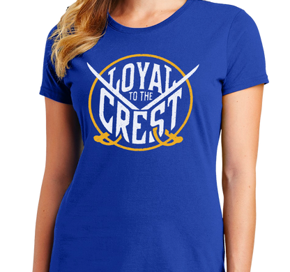 Ladies T-Shirt, Royal (100% cotton)