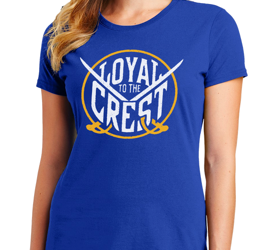 Ladies T-Shirt, Royal (100% cotton)