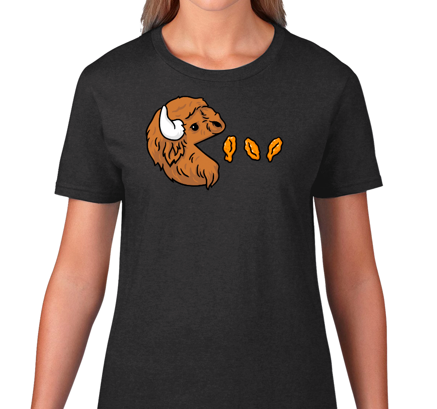 Ladies T-Shirt, Dark Heather Gray (50% cotton, 50% polyester)