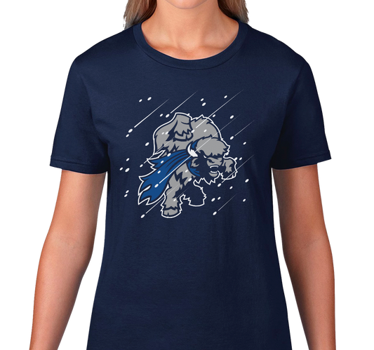 "Abominable Buffalo" (Winter Fury Edition) Ladies T-Shirt