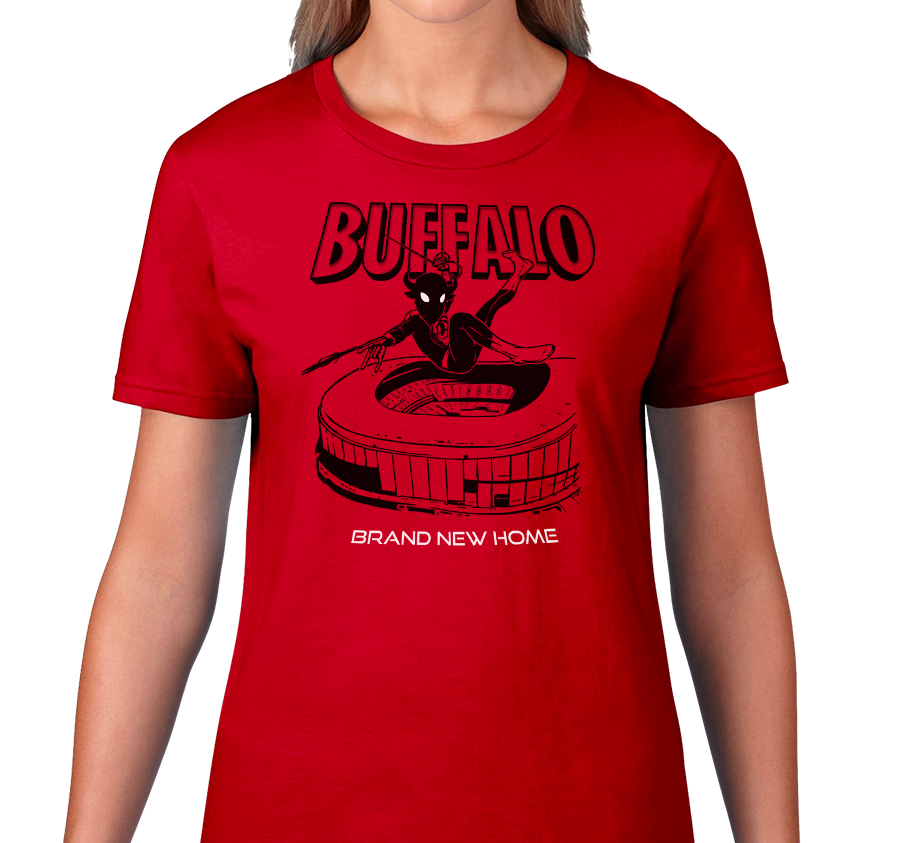 Ladies T-Shirt, Red (100% cotton)