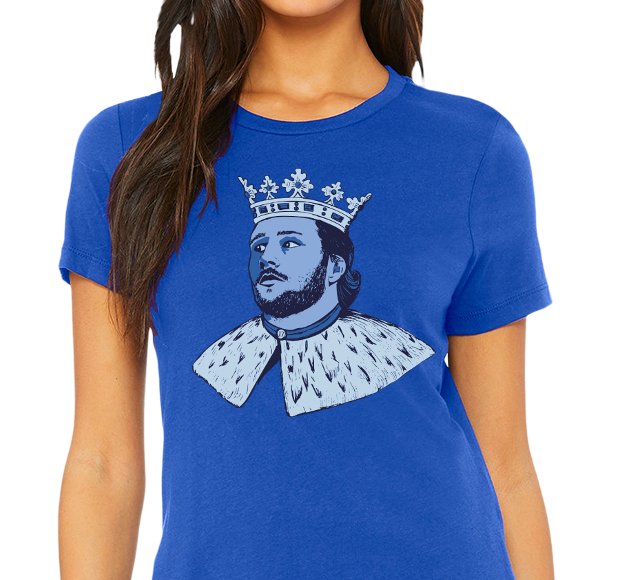 Ladies T-Shirt, Royal (100% cotton)