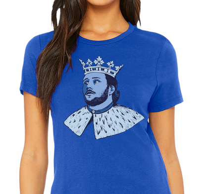 Ladies T-Shirt, Royal (100% cotton)