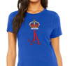Ladies T-Shirt, Royal Blue (100% cotton)