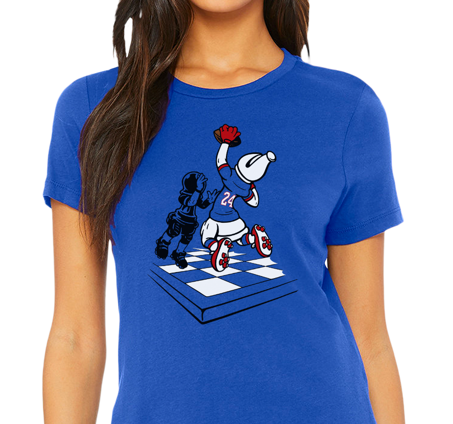 Ladies T-Shirt, Royal (100% cotton)