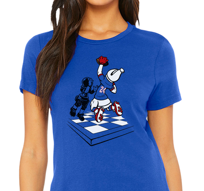 Ladies T-Shirt, Royal (100% cotton)