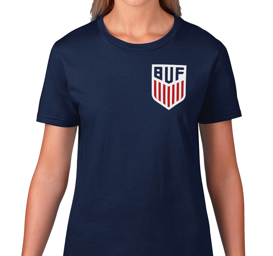 Ladies T-Shirt, Navy (100% cotton)