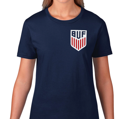 Ladies T-Shirt, Navy (100% cotton)