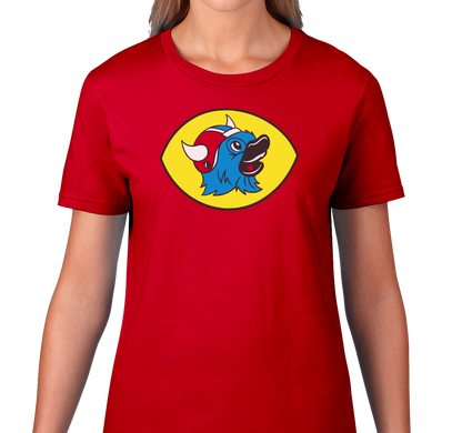 Ladies T-Shirt, Red (100% cotton)