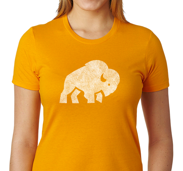 Ladies T-Shirt, Gold (100% cotton)