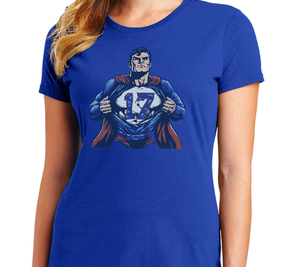 Ladies T-Shirt, Royal (100% cotton)