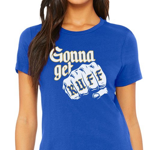 Ladies T-Shirt, Royal (100% cotton)