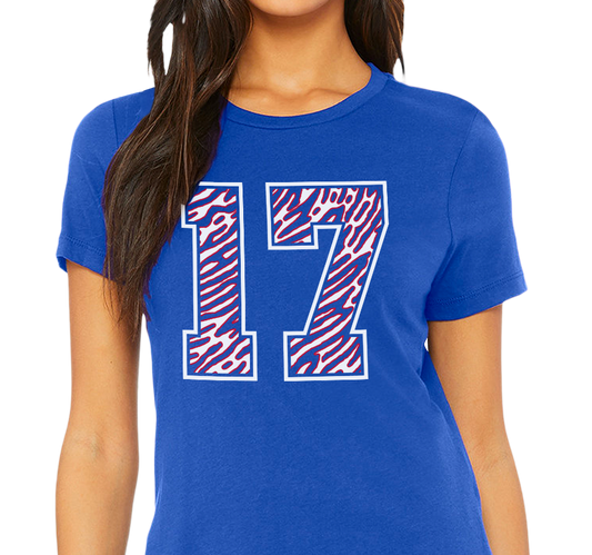 Ladies T-Shirt, Royal (100% cotton)