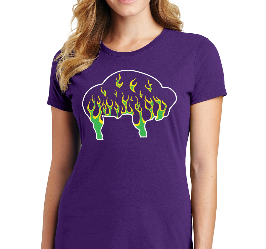 Ladies T-Shirt, Purple (100% cotton)