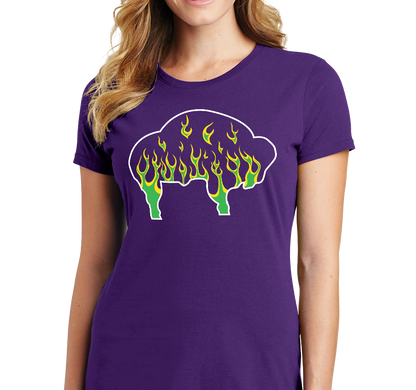 Ladies T-Shirt, Purple (100% cotton)