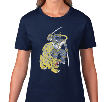 Ladies T-Shirt, Heather Navy (100% cotton)