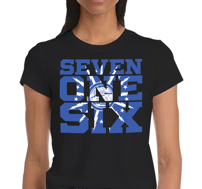 Ladies T-Shirt, Black (100% cotton)