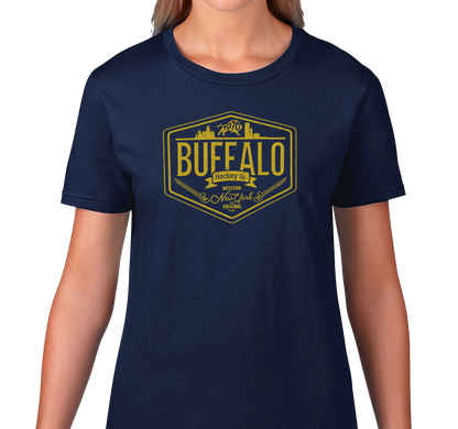 "Buffalo Hockey Co." Ladies T-Shirt (multiple color options)