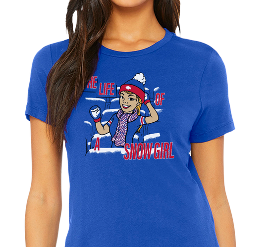 Ladies T-Shirt, Royal (100% cotton)