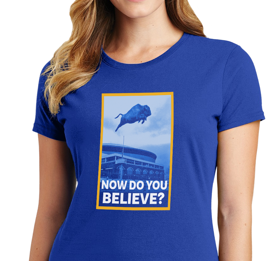 Ladies T-Shirt, Royal (100% cotton)