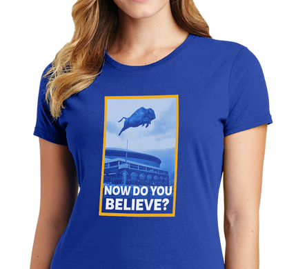Ladies T-Shirt, Royal (100% cotton)